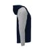 Sweat À Capuche Badet Adulte Bleu Marine Gris Chiné Roly-4