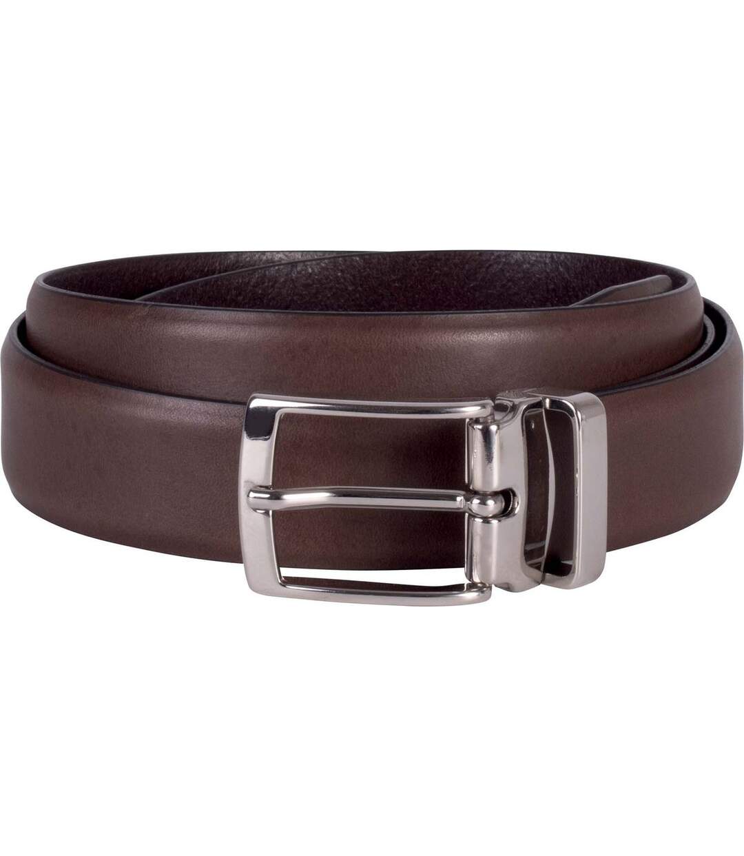 Ceinture cuir - KP809 - marron foncé - 30 mm-1