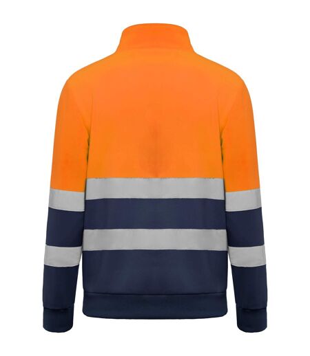 Sweat Spica Adulte Bleu Marine Orange Fluo Roly Workwear