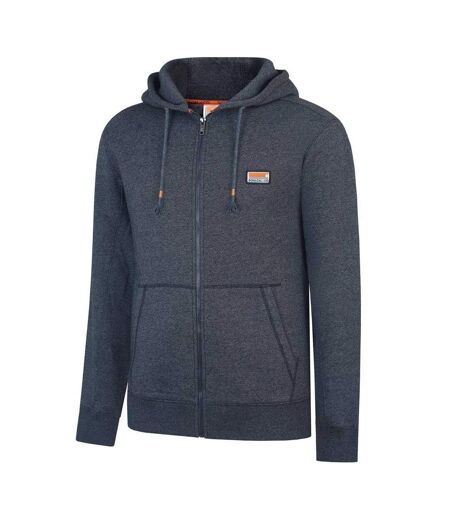 Mens Signature Cotton Full Zip Hoodie Dark Charcoal Marl SoulCal