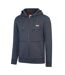 Mens Signature Cotton Full Zip Hoodie Dark Charcoal Marl SoulCal-3
