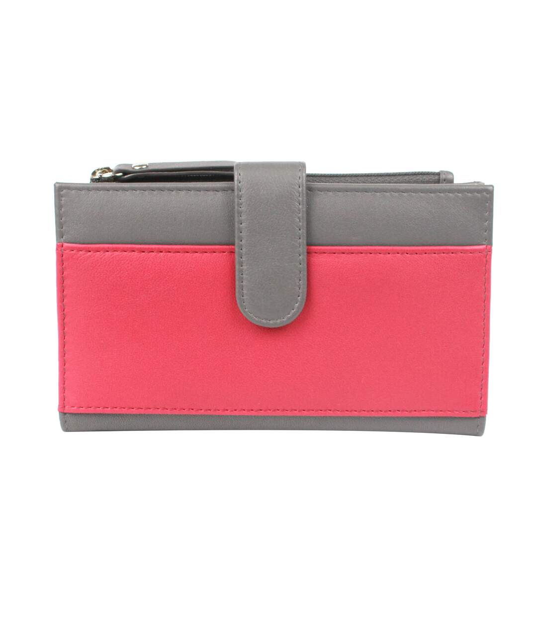 Womens/ladies Mae Leather Purse One Size Grey Watermelon Eastern Counties Leather-1