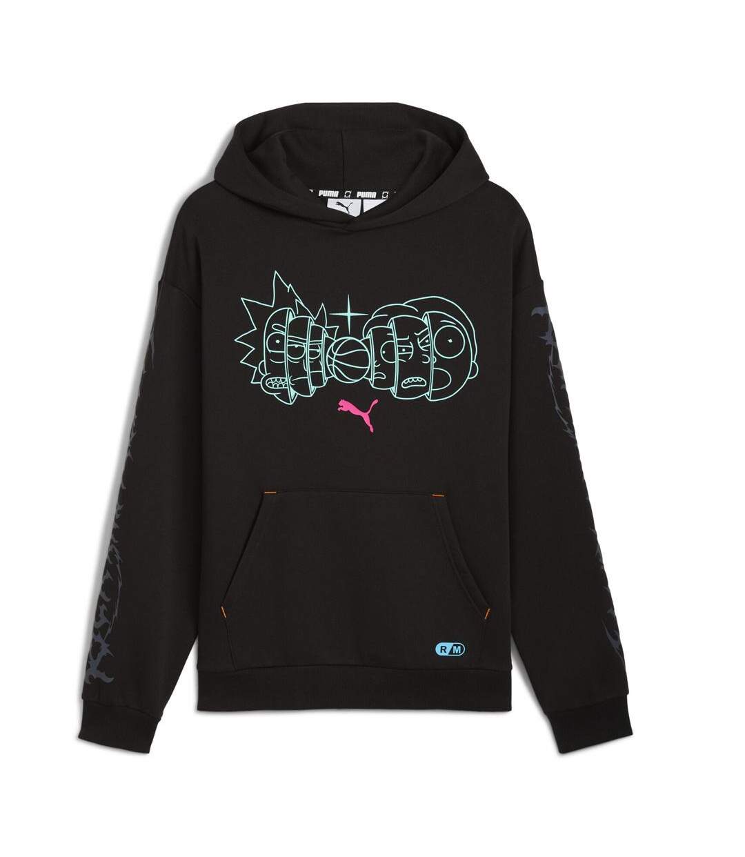 Sweat noir homme puma hoops x rick and morty-1