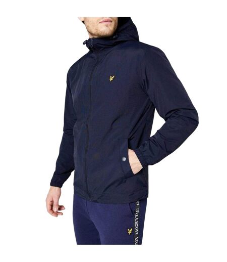 Veste Unie À Capuche Homme Bleu Marine Lyle & Scott