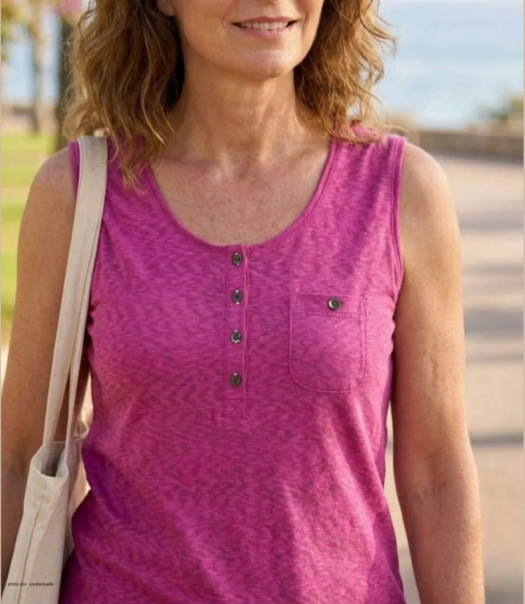 MAYFLOWER LOTUS2 — Débardeur sangria femme coton : l'éclat d'une couleur estivale et authentique-1