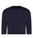 Unisex Adult Plain Sweatshirt New French Navy Awdis-2