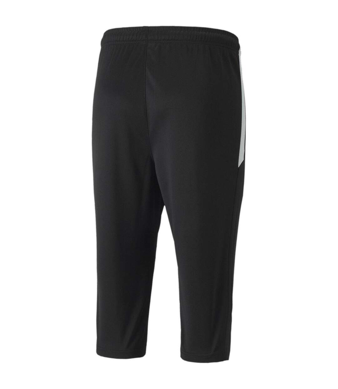 Mens Team Liga Crop Tracksuit Bottoms Black White Puma-2