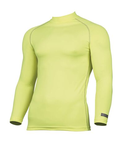 Rhino - T-shirt base layer à manches longues - Homme (Jaune fluo) - UTRW1276