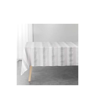 Nappe en Coton Tissée Eldora 140x240cm Argent