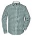 chemise manches longues carreaux vichy HOMME JN617 - vert foncé