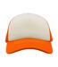 Casquette De Rappeur Blanc Orange Fluo Atlantis Headwear-1