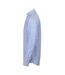 Mens modern long sleeve classic fit oxford shirt blue Henbury