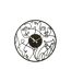 Horloge Murale en Métal Visages 49cm Noir-1