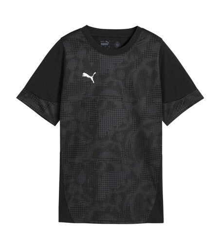 Womens/ladies Teamcup Training Referee Shirt Black Silver Puma