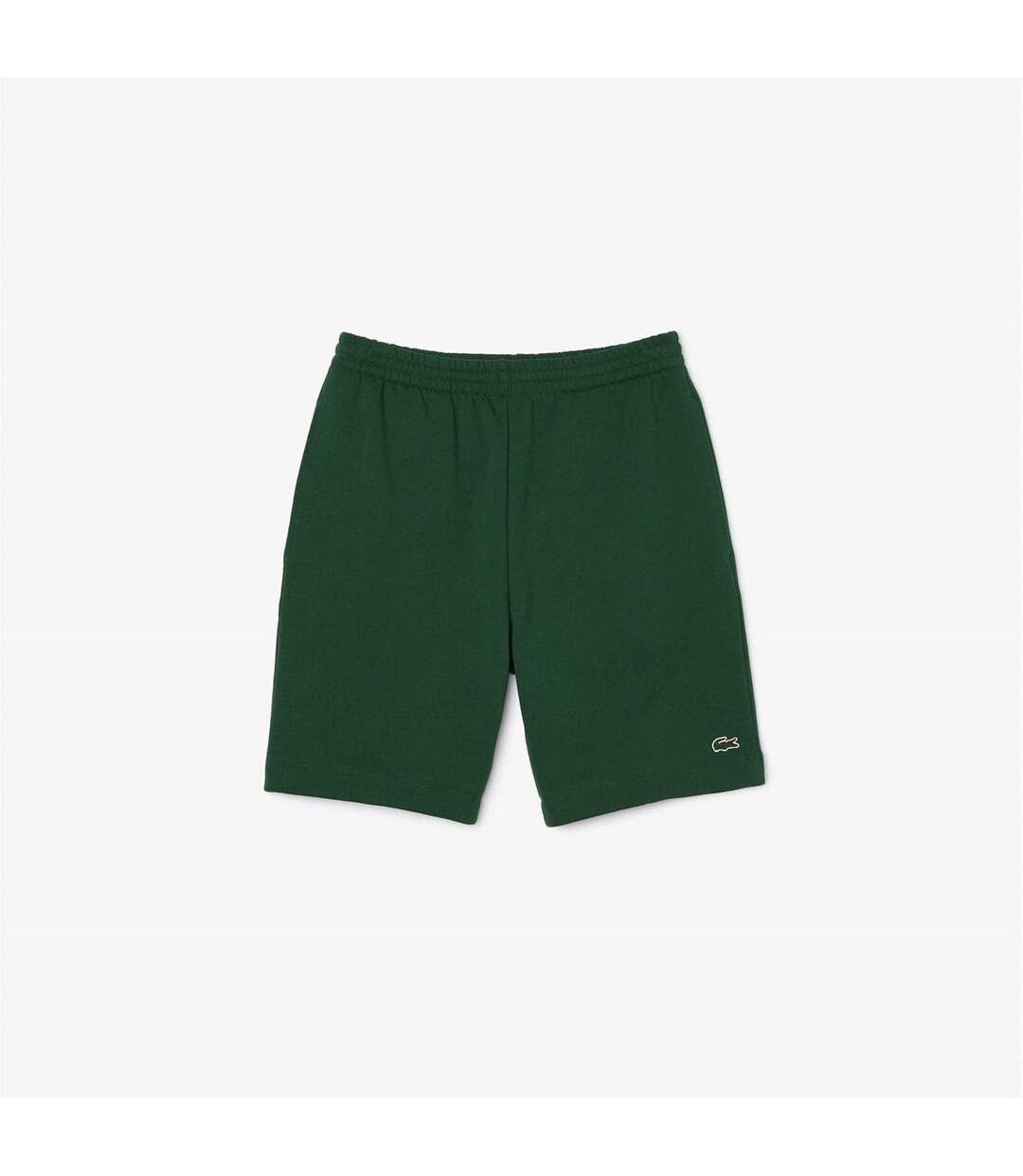Mens Fleece Shorts Green Lacoste-1