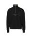 Sweat 1/4 zip noir homme tommy hilfiger linear - l-1