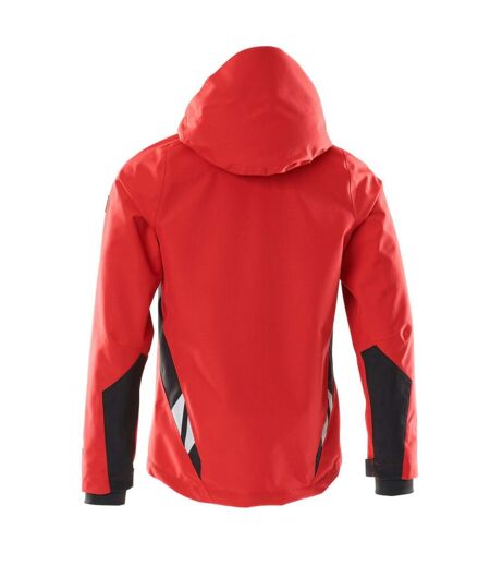 Mens Accelerate Soft Shell Jacket Traffic Red Black Mascot