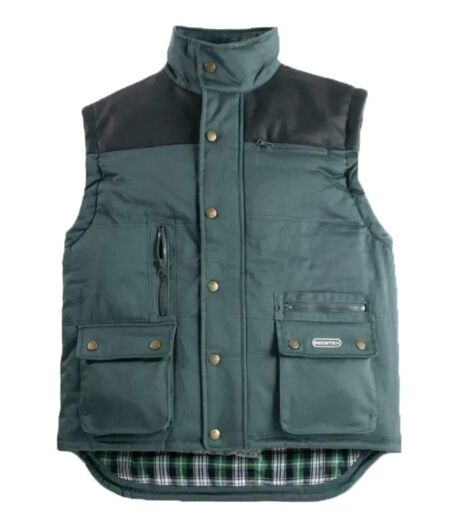 Gilet sans manches bi - matière V501