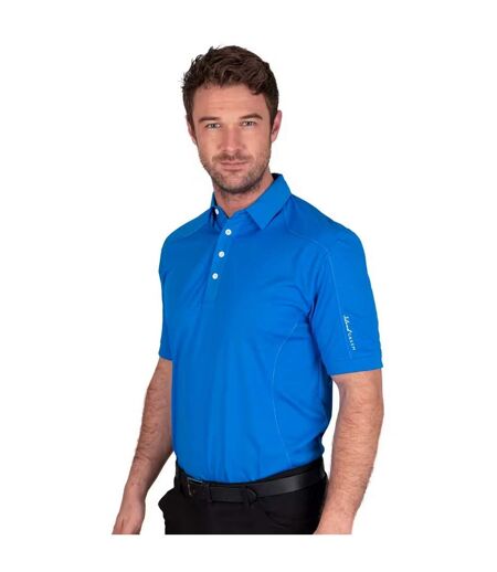 Polo de golf surpiqué pour hommes marine Island Green