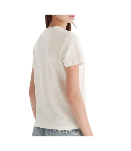 T-Shirt blanc femme tommy hilfiger linears
