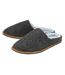 Pantoufles mules doublées en peluche pour hommes avec mousse à mémoire de forme-1