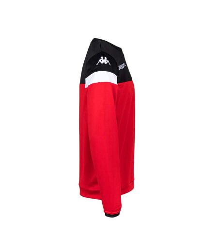 Sweat Rouge/Noir Homme Kappa Lido - L