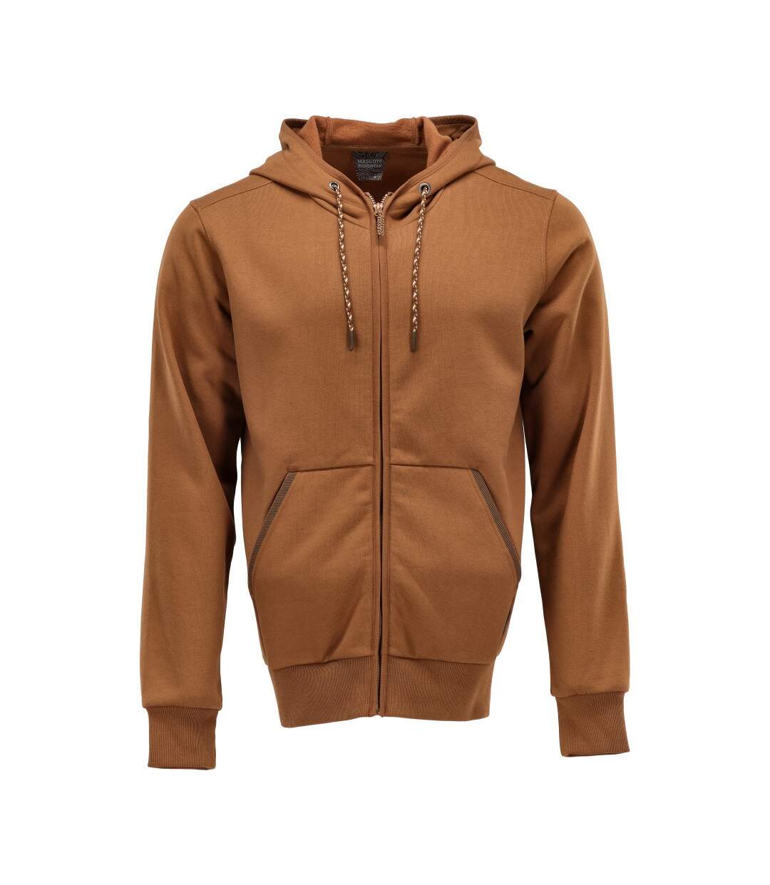 Veste À Capuche Motif/style Uni Adulte Marron Mascot-1