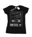 Disney - T-shirt CARS JACKSON STORM BLUEPRINT - Femme (Noir) - UTBI13816-1