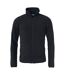 Womens/ladies Basic Polar Fleece Jacket Black Clique-1