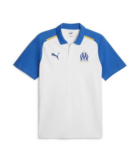 OM Polo Blanc/Bleu Homme Puma 2024 - S