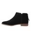 Womens/ladies Rylie Leather Ankle Boots Black Toms-3