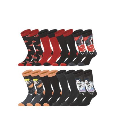 Lot de 8 paires de chaussettes Naruto Shippuden Homme Freegun