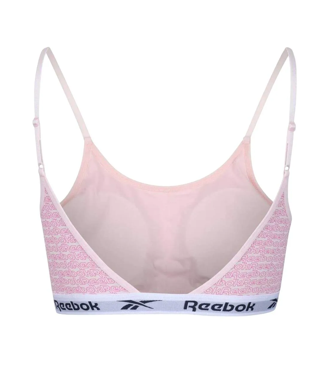 Haut Court Motif/style Logo Répété Alta Femme Rose Reebok-2
