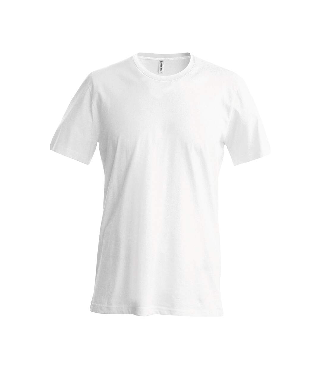 Mens crew neck t-shirt white Kariban-1