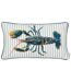 Salcombe lobster cushion cover 35cm x 50cm multicoloured Evans Lichfield