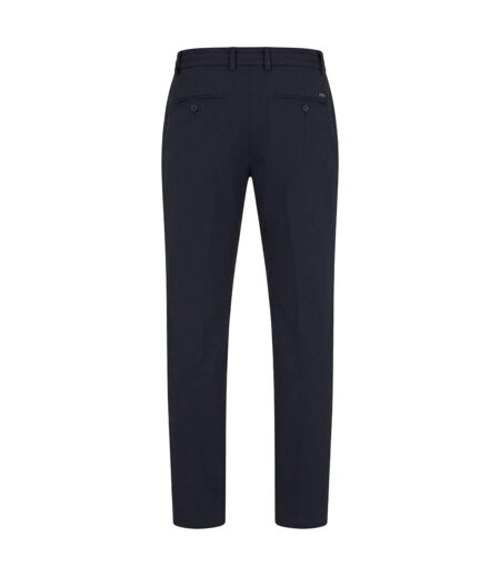Mens Geniusj Straight Leg Trousers Dark Blue Boss