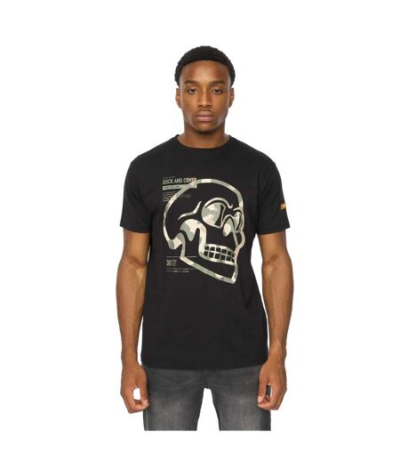 T-shirt Skullmatic Homme Noir Duck And Cover
