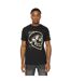 T-shirt Skullmatic Homme Noir Duck And Cover-2