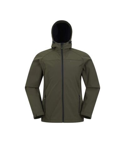 Mountain Warehouse Mens Exodus Waterproof Soft Shell Jacket (Dark Khaki)