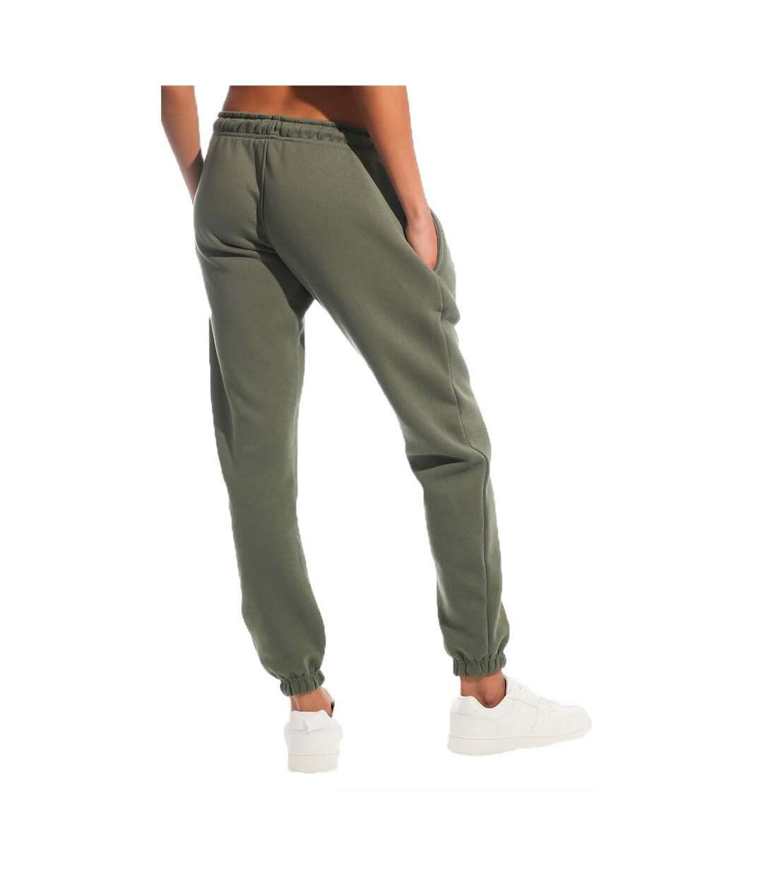 Pantalon de jogging femme vert militaire Light And Shade-4