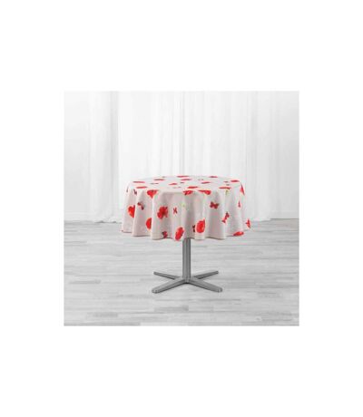 Nappe Antitache Ronde Sweet Poppy 180cm Rouge