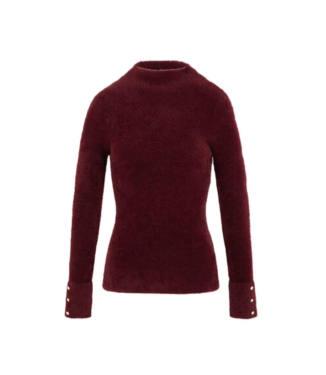 Pull bordeaux femme morgan morik-2