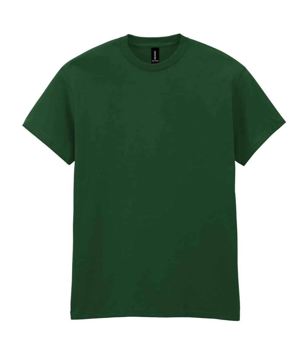 Mens heavy cotton t-shirt forest green Gildan-1