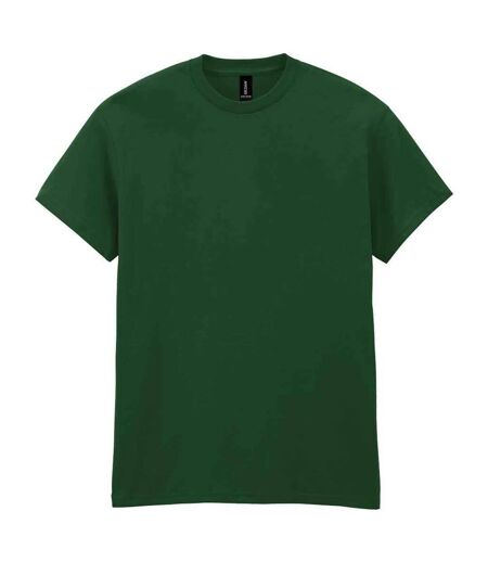 Mens heavy cotton t-shirt forest green Gildan