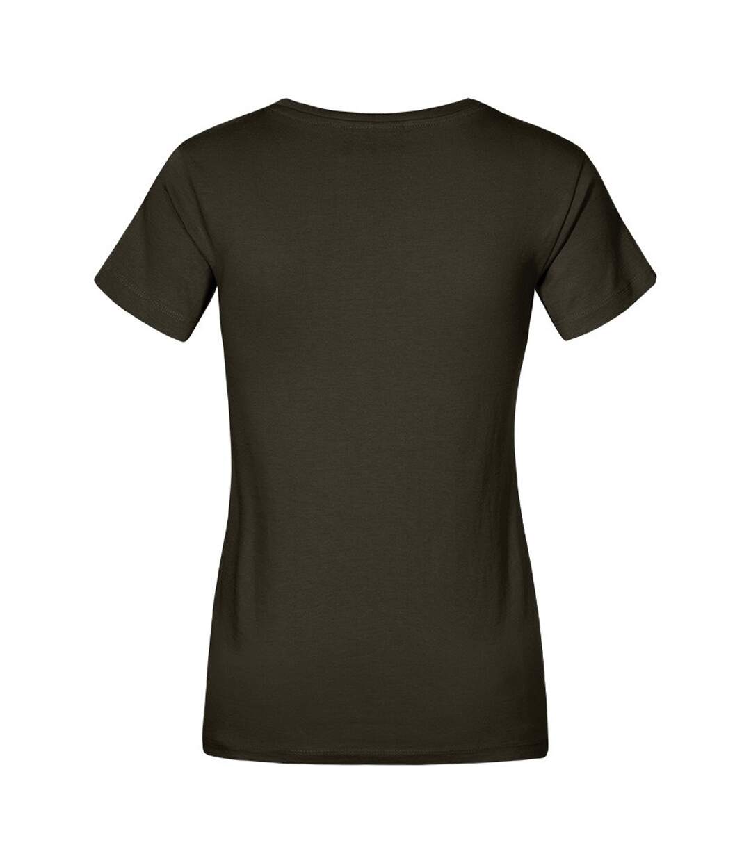 T-shirt Premium Femme Kaki Promodoro-2