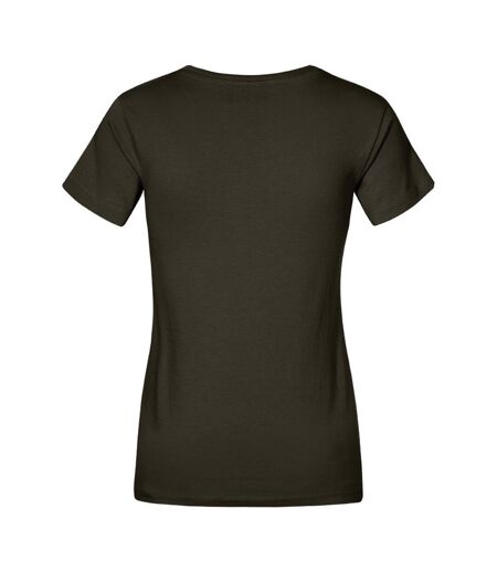 T-shirt Premium Femme Kaki Promodoro