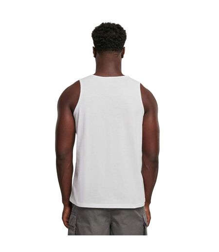 Mens Basic Tank Top Blanc Build Your Brand