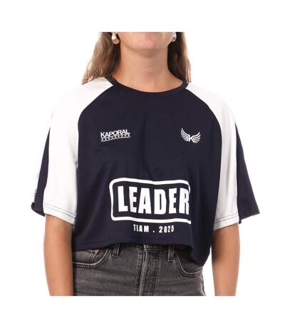 T-Shirt marine/blanc femme kaporal valse - l