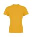 Awdis Womens/Ladies Piqu Cotton Polo Shirt (Mustard Yellow)