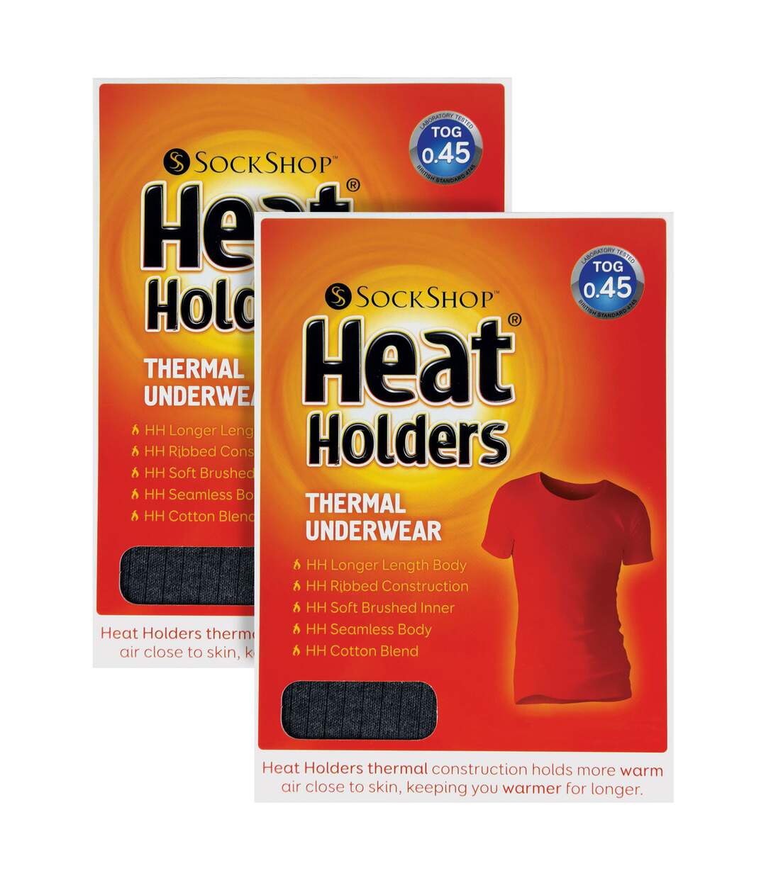 2 Pack Mens Short Sleeve Thermal Top for Winter-2